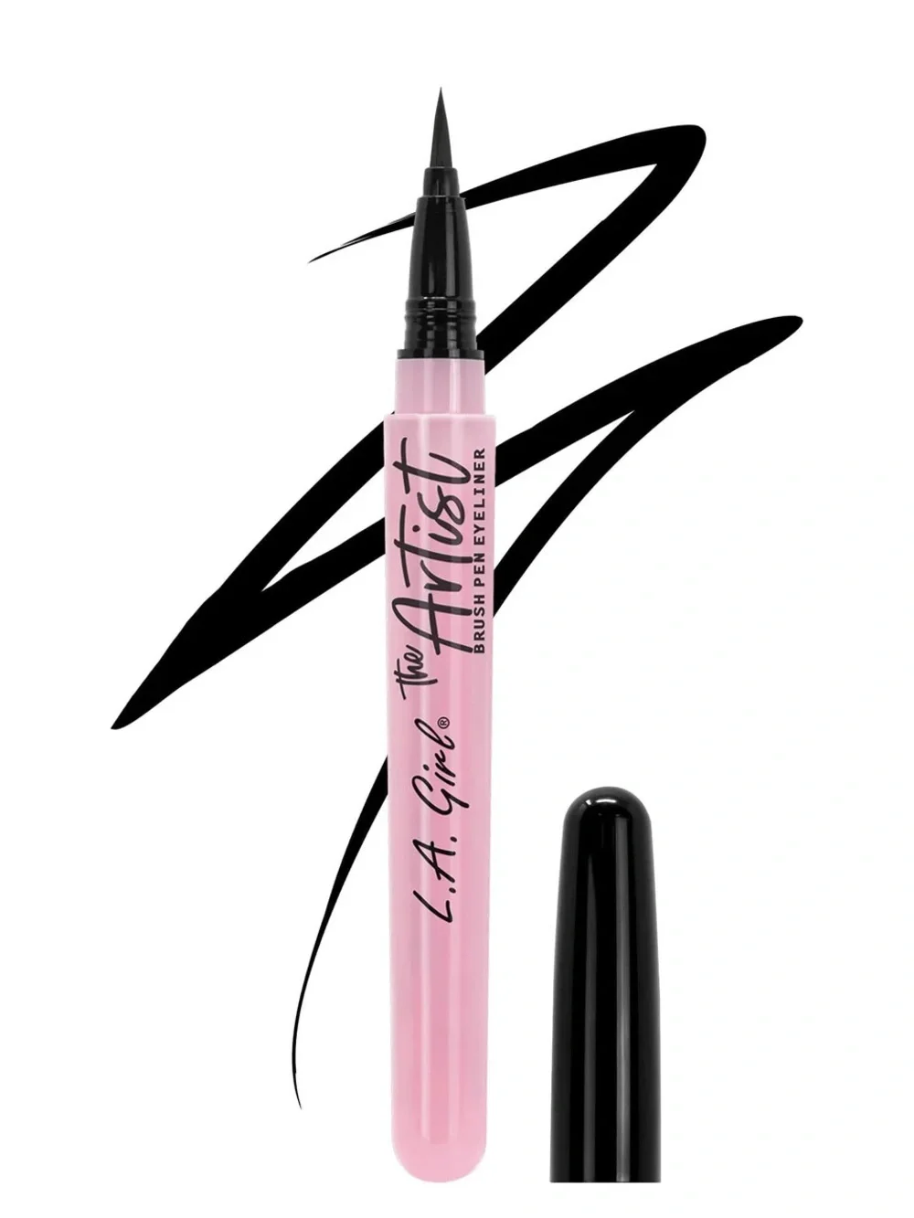 L.A. Girl The Artist Brush Pen Eyeliner - Inky Black, NEW